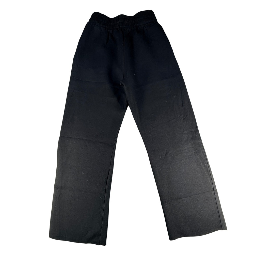 Dance & Marvel Womens Pants Raw Hem Elastic Waist XS Black Lounge‎ Athleisure